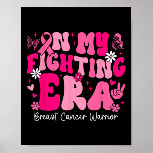 Poster Mon combat contre le cancer du sein guerrier de se