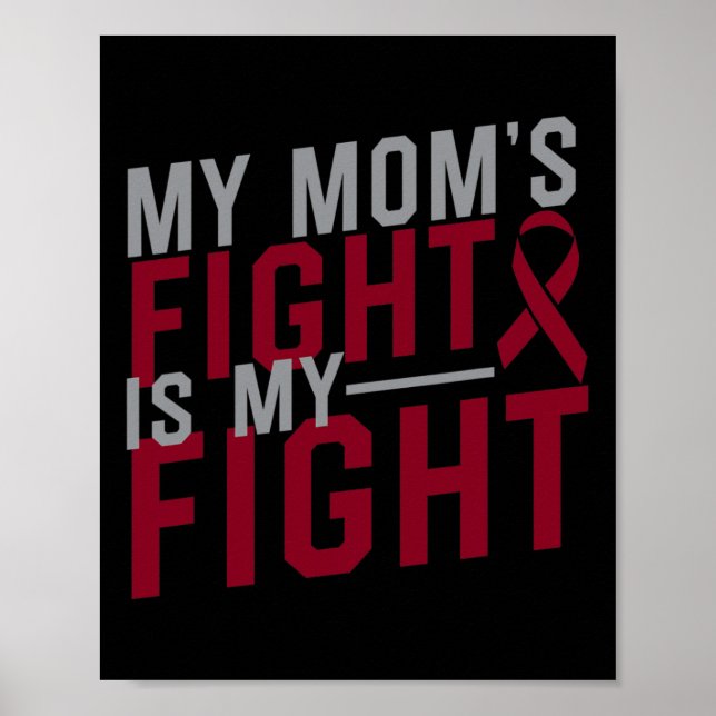 Poster Mon combat de maman est mon combat Anémie faucille (Devant)