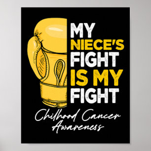 Poster Mon combat de nièce est mon combat contre le cance