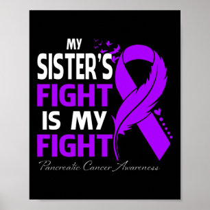 Poster Mon combat de soeur est mon combat contre le cance