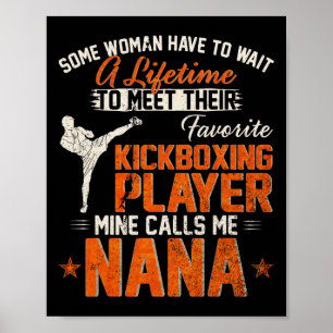 Poster Mon combattant de kickboxing MMA préféré m'appelle