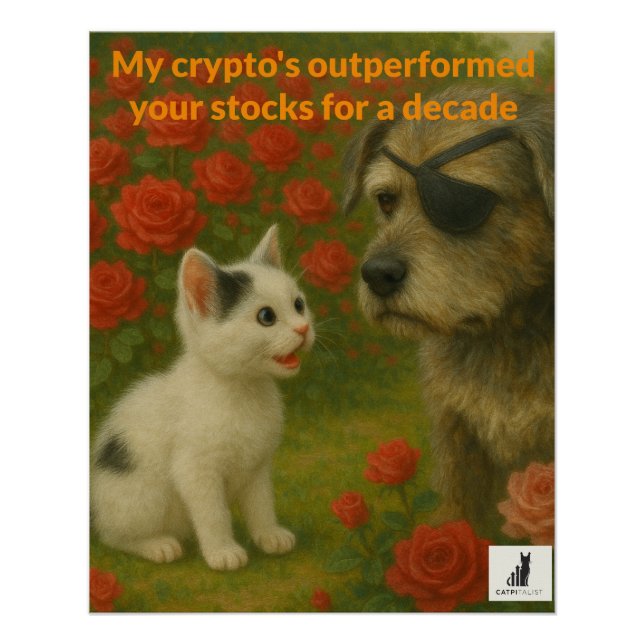 Poster Mon crypto a surperformé vos stocks pendant une dé (Devant)