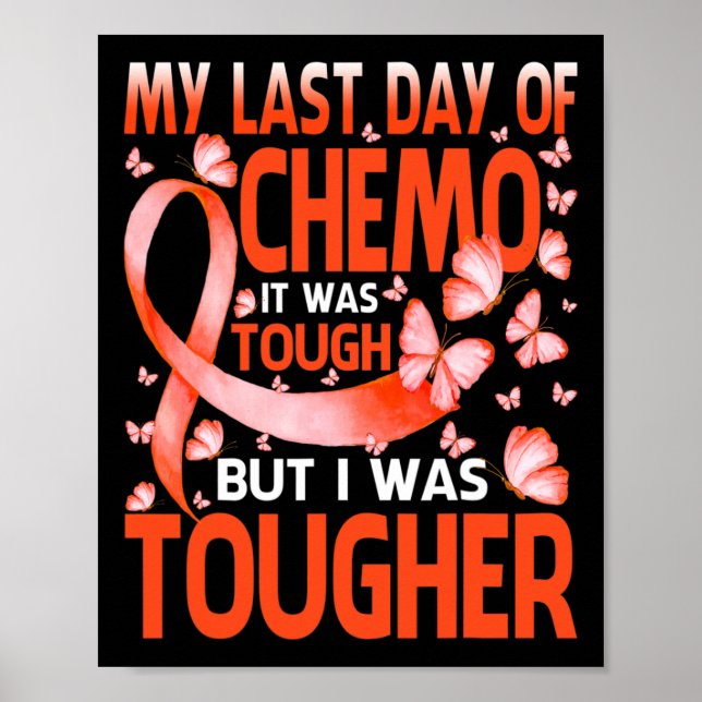 Poster Mon Dernier Jour De Journée Chemo Rsd Crps Beurre  (Devant)