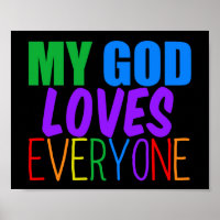 Mon Dieu aime tout le monde belle arc-en-ciel