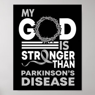 Poster Mon Dieu est plus fort que la maladie de Parkinson