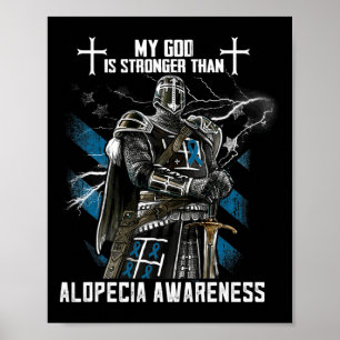 Poster Mon Dieu Est Plus Fort Que La Sensibilisation À L'