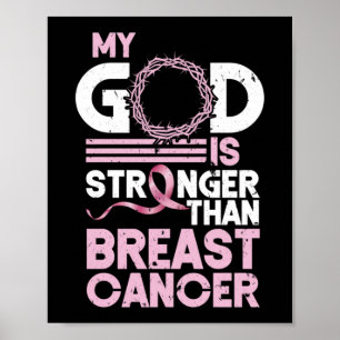 Poster Mon Dieu Est Plus Fort Que La Sensibilisation Au C