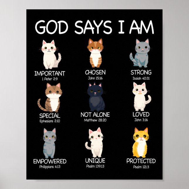 Poster Mon Dieu Maître Dit Que Je Suis Amoureux des chats (Devant)