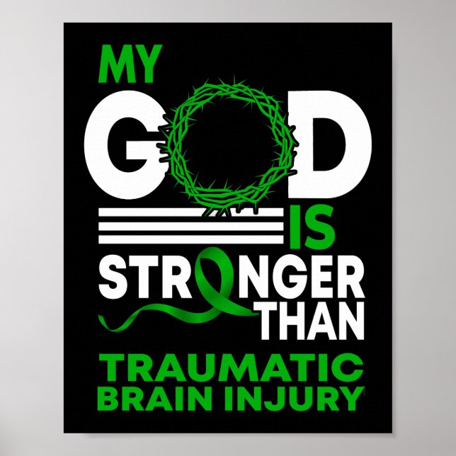 Poster Mon Dieu Plus Fort Que La Blessure Traumatique Du  (Devant)