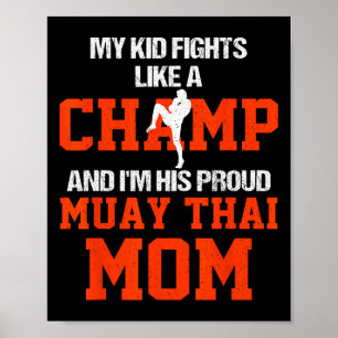 Poster Mon enfant se bat comme un champion et je suis sa