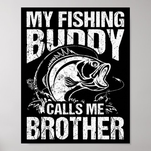 Poster Mon Époux De Pêcheurs M'Appelle Frère Pêcheur Drôl (Devant)