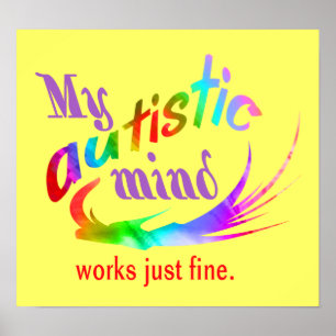 Poster Mon esprit autistique