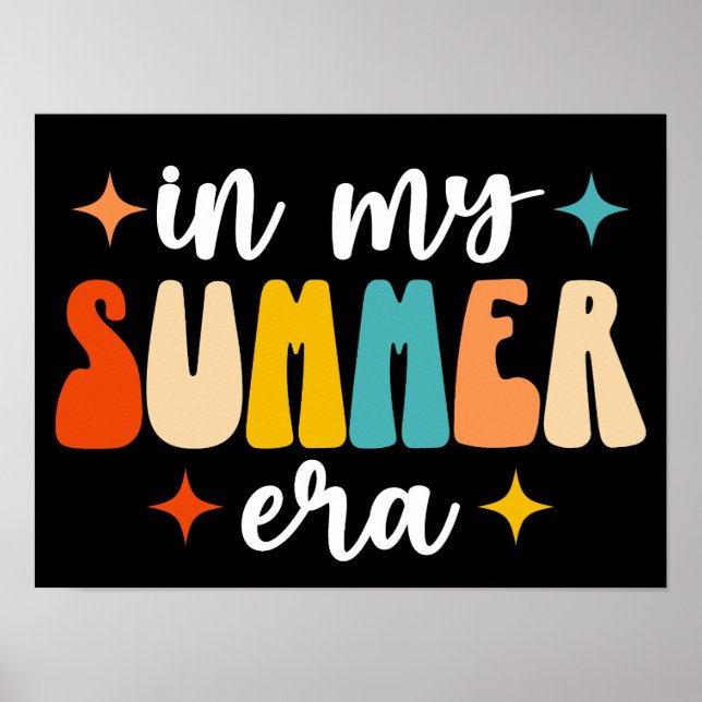 Poster Mon Été Retro Été Super (Devant)