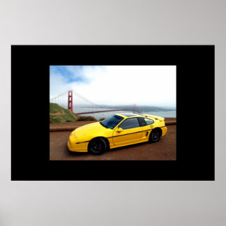 Poster Mon Fiero GT à la porte