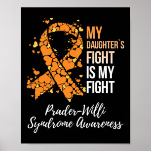 Poster Mon Fille Combattre Mon Prader De Lutte Syndrome W