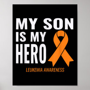 Poster Mon Fils Est Mon Héros_ Leucémie Cancer Support &a