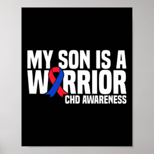 Poster Mon Fils Est Un Guerrier Chd Maladie Cardiaque Con