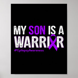 Poster Mon Fils Est Un Guerrier Epilepsie Sensibilisation