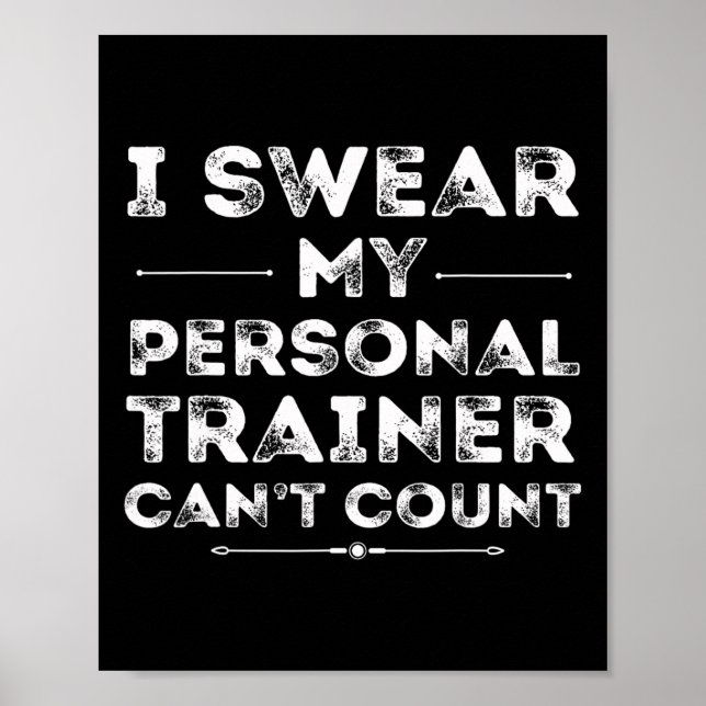 Poster Mon formateur personnel ne peut pas compter l’entr (Devant)
