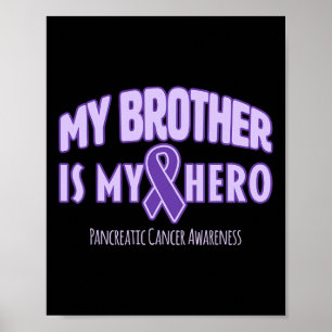 Poster Mon Frère Est Mon Héros - Académiciens du cancer d