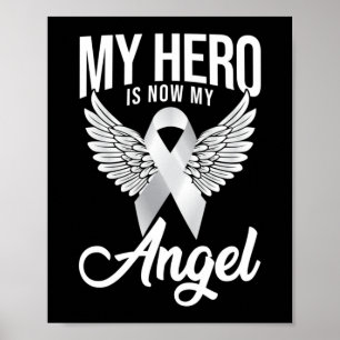 Poster Mon Héros Est Maintenant Mon Ange Sensibilisation 