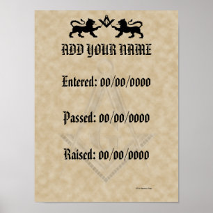 Poster Mon histoire masonique