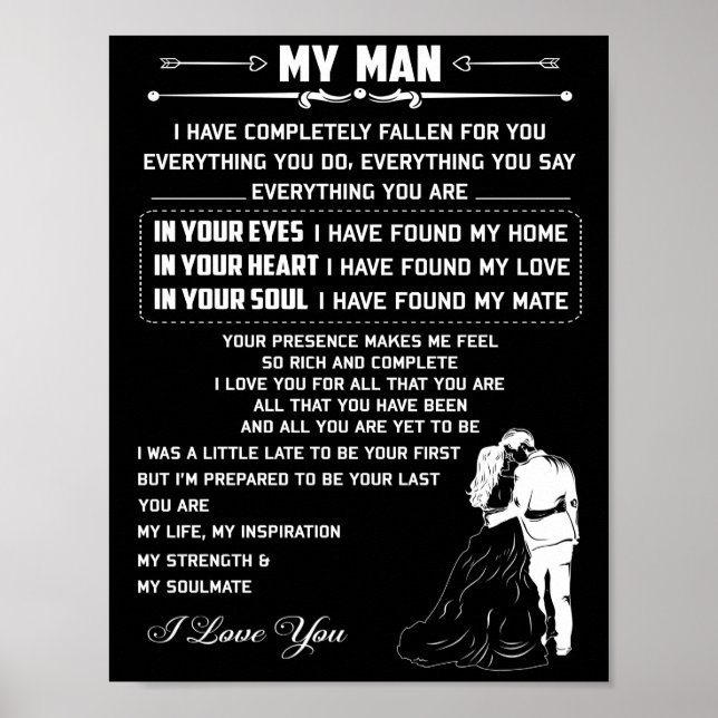 Poster Mon homme (Devant)