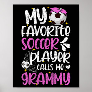 Poster Mon Joueur De Football Favori Grammy Football Gram