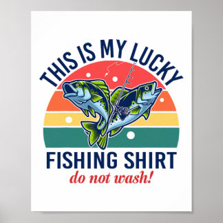 Poster Mon Lucky Chemise de Pêche Jeunes Enfants Femmes G