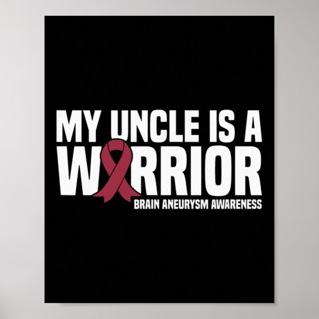Poster Mon oncle est un Guerrier Cerveau Aneurie Sensibil (Devant)