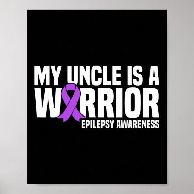 Poster Mon oncle est un guerrier Purple Ribbon Epilepsie  (Devant)