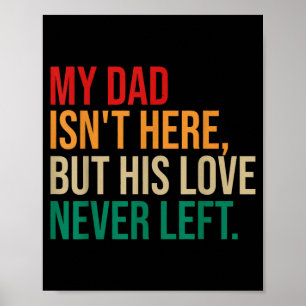 Poster Mon père n'est pas là mais son amour laissé Citati