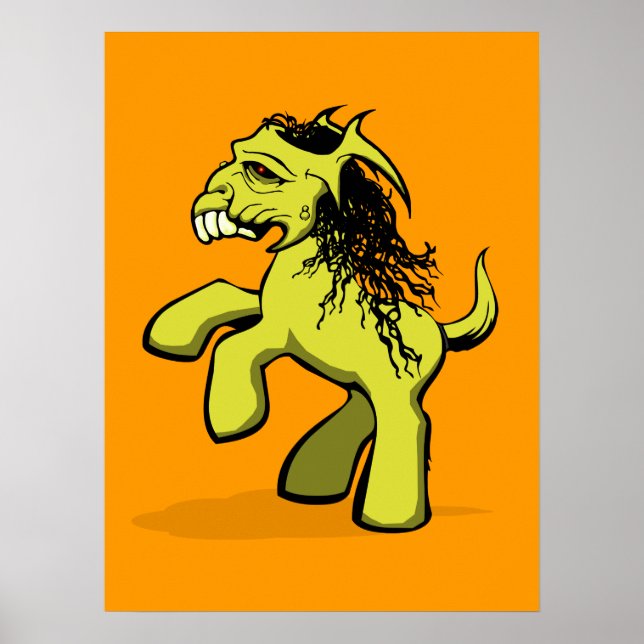 Poster Mon petit chien Déplaisant (jaune) (Devant)