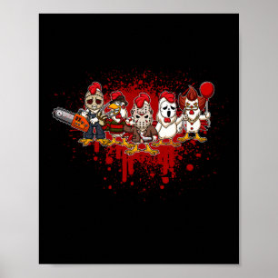 Poster Mon petit équipage d'horreur - poulet d'Halloween