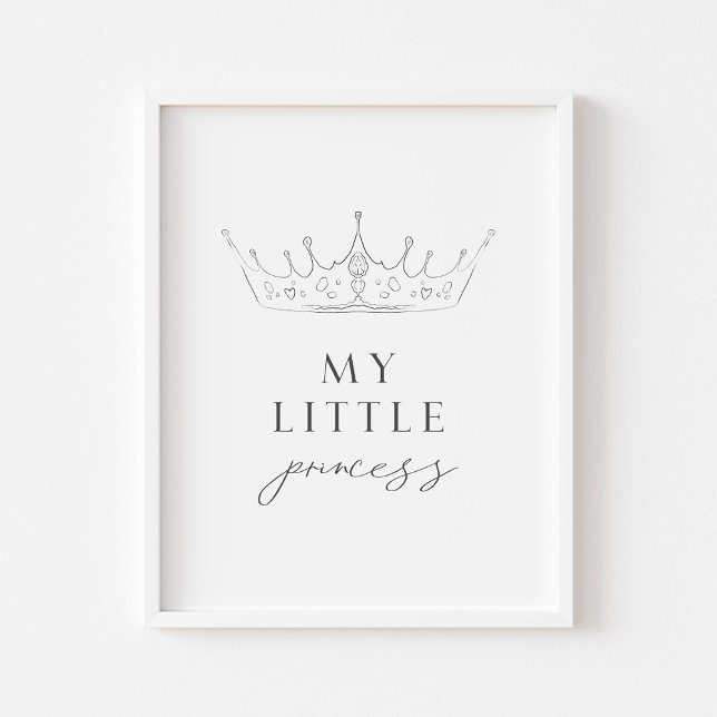 Poster Mon petit imprimé princesse (Créateur téléchargé)