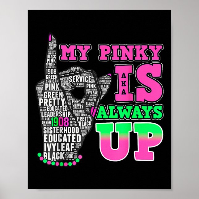 Poster Mon Pinky Est Toujours En Haut Aka Noir Histoire M (Devant)