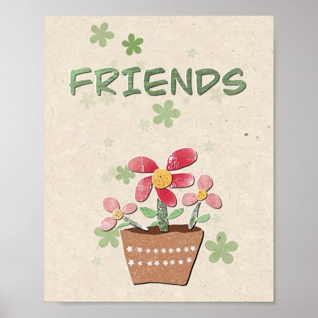Poster Mon poteau de fleurs (Devant)