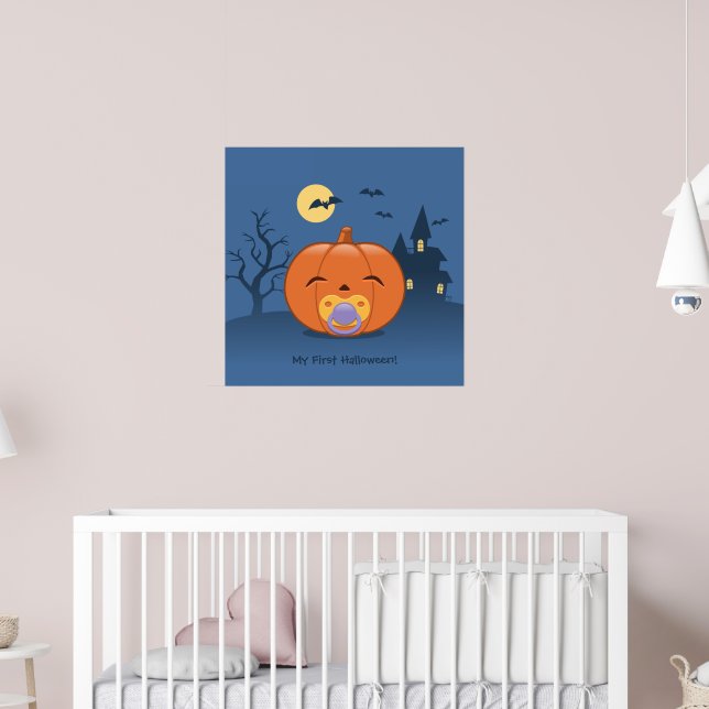 Poster Mon premier Citrouille de pacificateur Halloween (Pépinière 2)