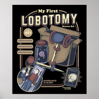 Poster Mon premier kit d'entrée de lobotomie