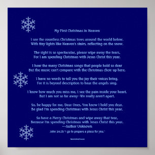 Poster Mon premier Noël au ciel