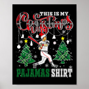 Poster Mon Pyjama de Noël Chemise Drôle Père Noël Vendre