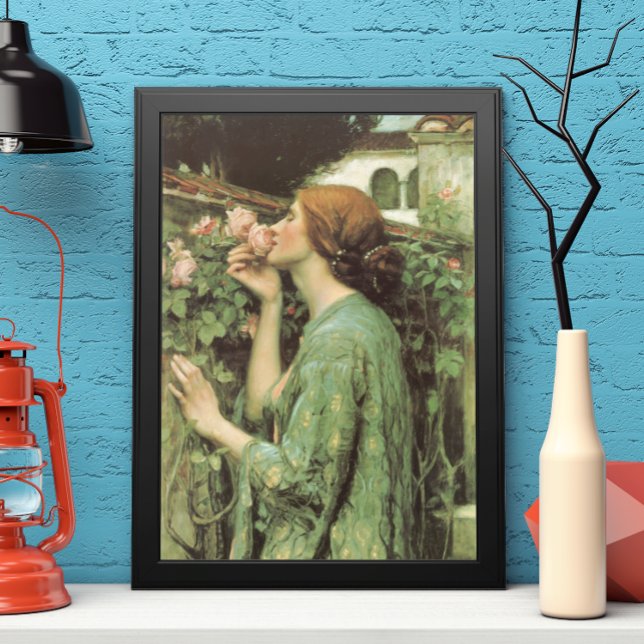 Poster Mon Rose doux, ou Âme du Rose par Waterhouse (Créateur téléchargé)
