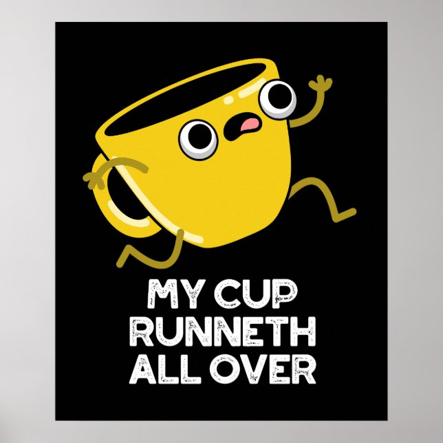 Poster Mon Runnet de Coupe sur tout amusant jeu de mots b (Devant)