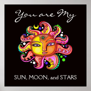 Poster Mon soleil, ma lune et mes étoiles