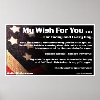 Poster Mon Souhait Pour Vous...
