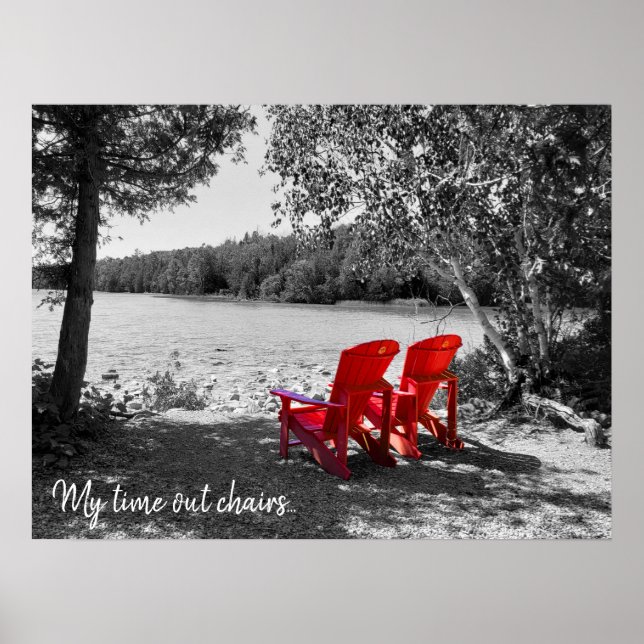 Poster Mon temps de sortie Chaises... (Devant)