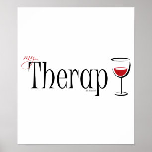 Poster Mon (vin) thérapie