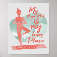 Mon Yoga Mat est mon endroit heureux