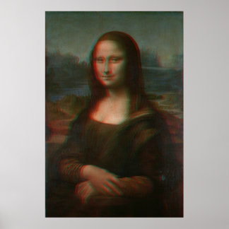 Poster Mona Lisa 3D