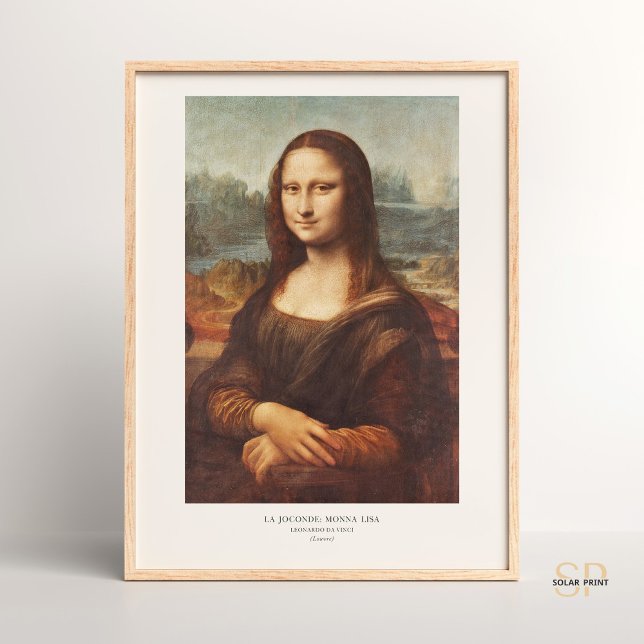 Poster Mona Lisa Art Imprimer par Leonardo da Vinci (Créateur téléchargé)